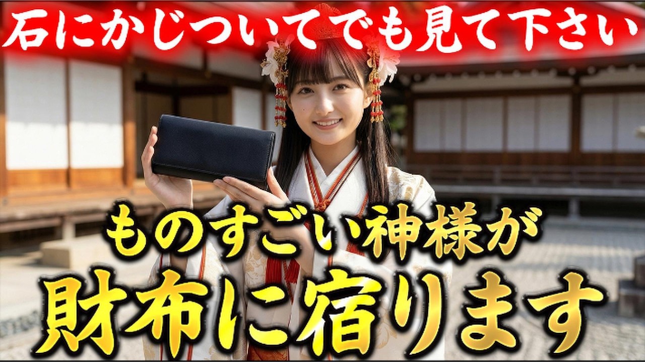 【早い人は1分で来ます】白蛇弁財天の波動であなたの財布が最強の金運グッズに生まれ変わります