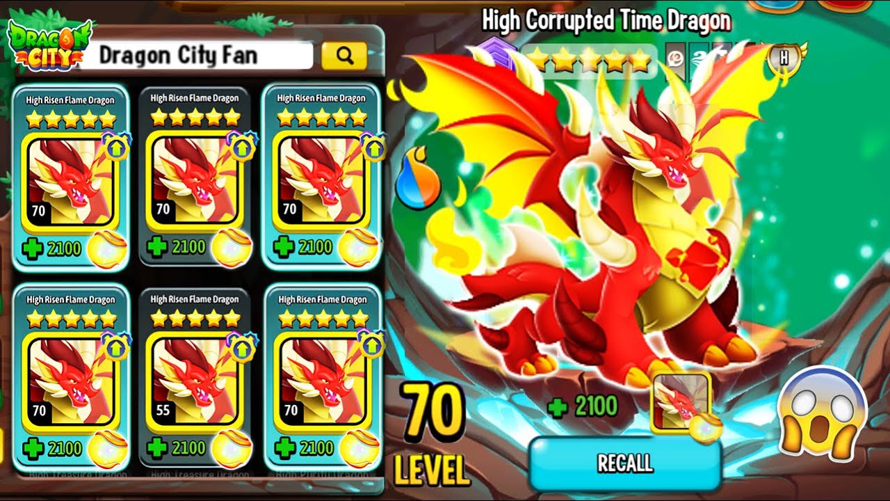 Max upgrade for High Risen Flame Dragon in Dragon City 2026! 😱