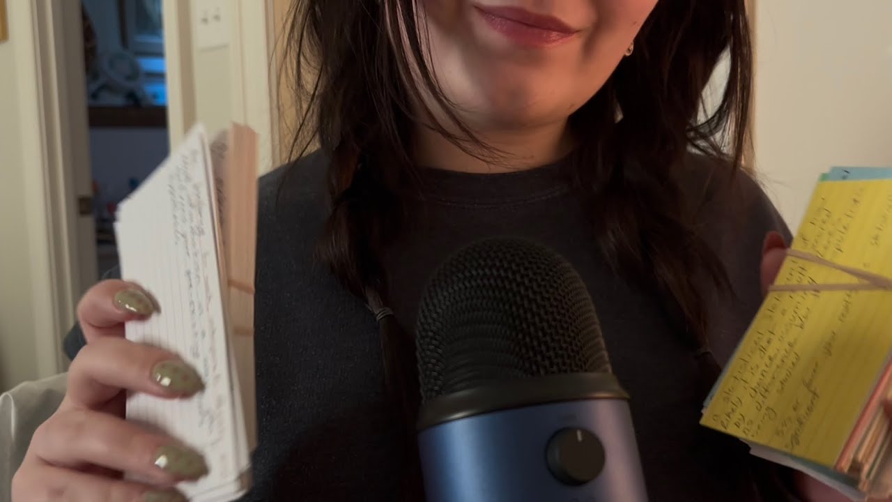 Psychology Trigger Words + Definitions (whisper ramble, paper sounds, clicky whispers)