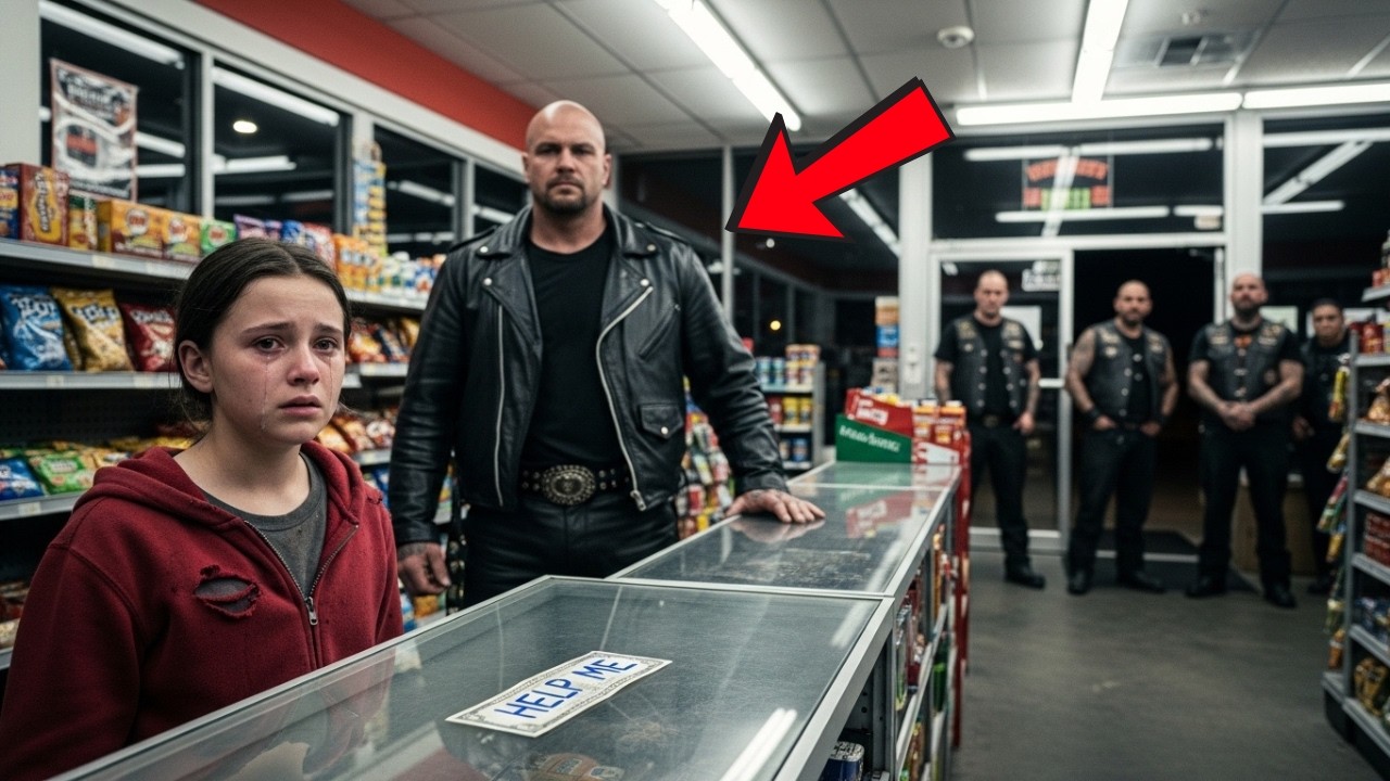 Girl Wrote “Help Me” on a Dollar at a Gas Station—One Biker Noticed and Acted Fast