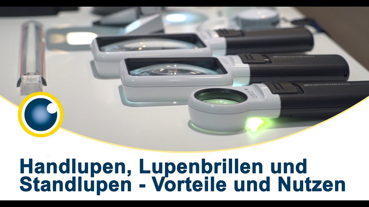 Hilfsmittel bei Seheinschränkungen: Unterscheidung zwischen #Handlupen, Standlupen & Lupenbrillen