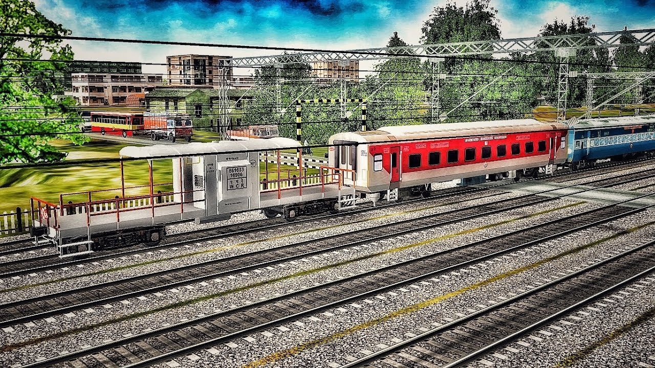 RARE SCENE of INDIAN RAILWAYS MSTS OPEN RAILS INDIAN RAILWAYS