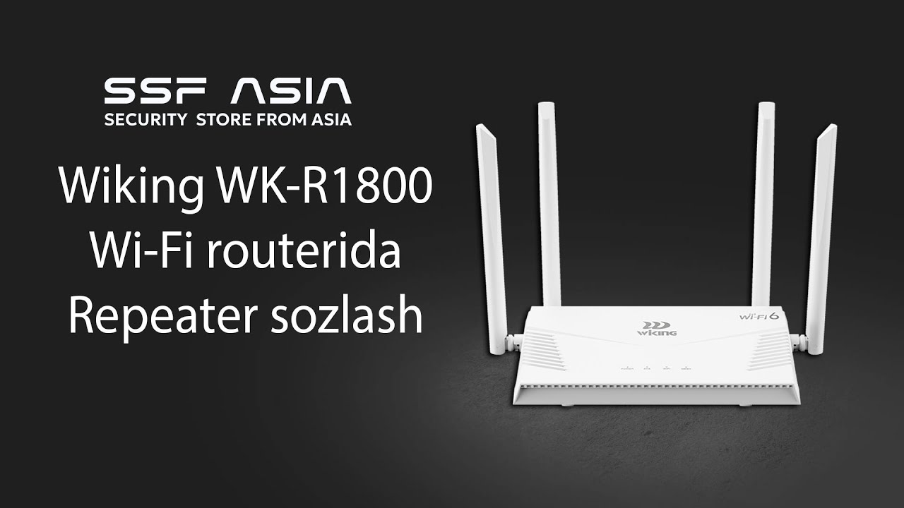 WITEK WK-R1800 Wi Fi routerni repeater rejimini sozlash | SSFASIA