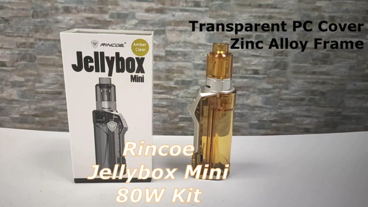 Rincoe Jellybox Mini 80W Kit Transparent PC Cover&4.8ml Jellytank