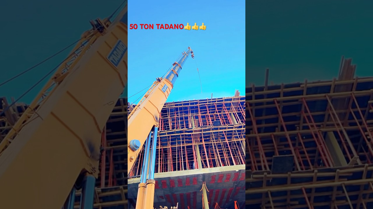 50 TON TADANO WORKING IN JEDDAH .#shortsvideo #crane #excavator