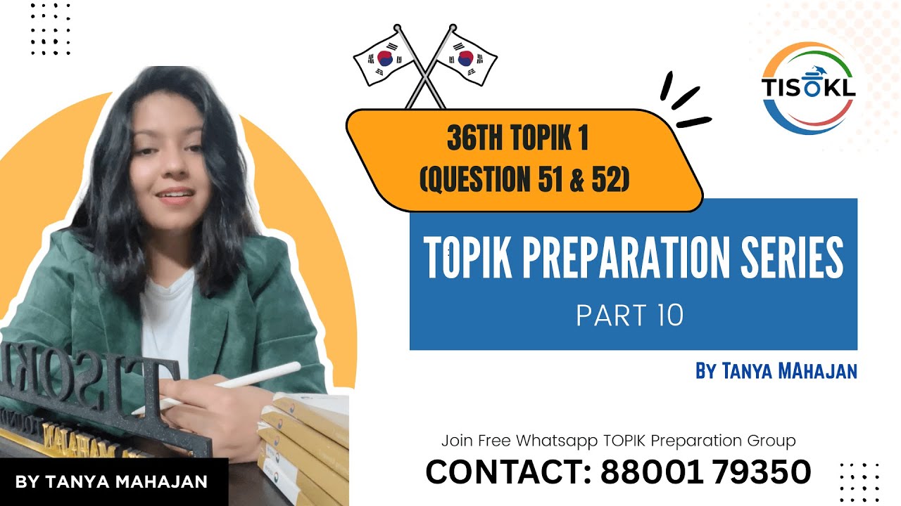 TOPIK PREPARATION IN HINDI :36th Topik 1: PART 10
