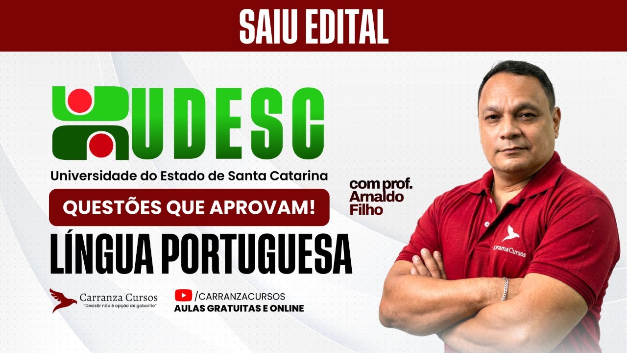 Concurso UDESC: Língua Portuguesa para Prova de Administração