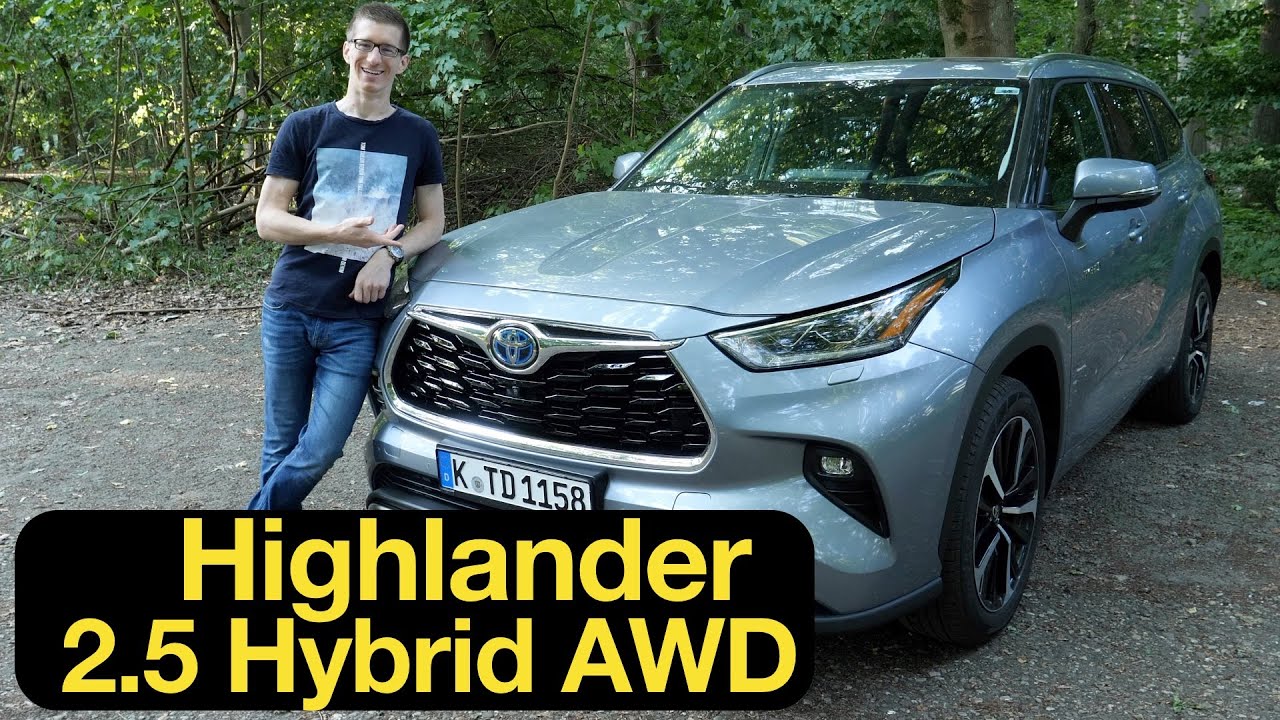 2022 Toyota Highlander 2.5 Hybrid AWD: Groß, mächtig und ideal für die Stadt [4K] - Autophorie