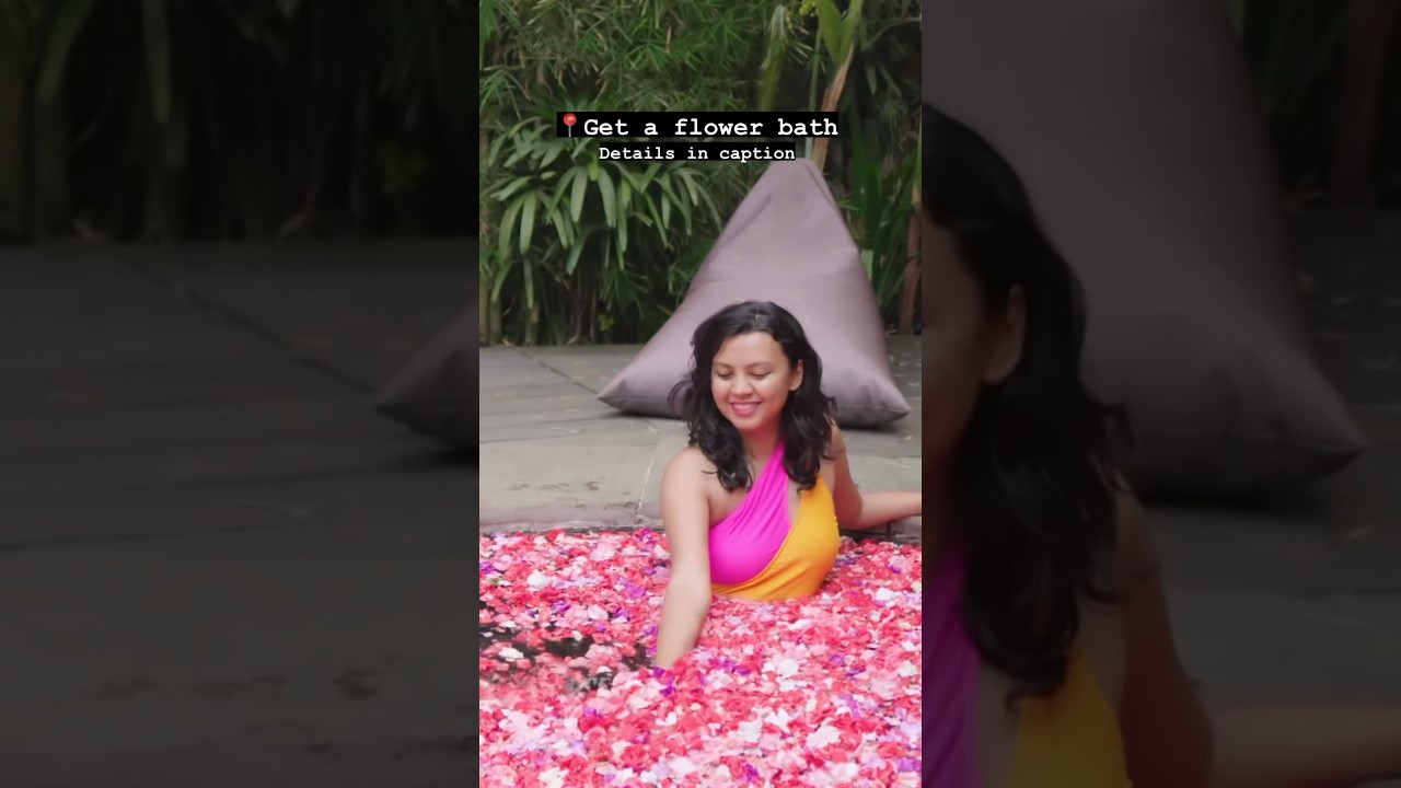 Things to do in Bali (13/30) | Flower bath | #bali #shorts #indonesia #travel #ubud #sidemen