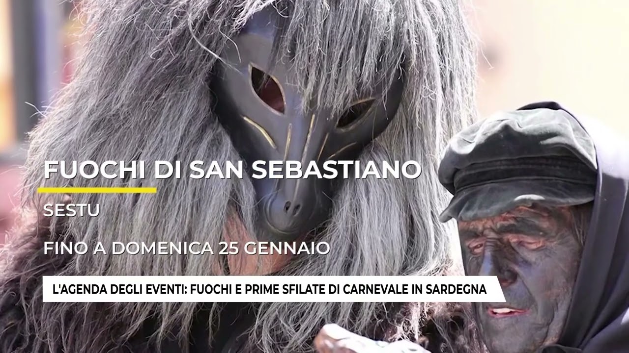 L'AGENDA DEGLI EVENTI: FUOCHI E PRIME SFILATE DI CARNEVALE IN SARDEGNA