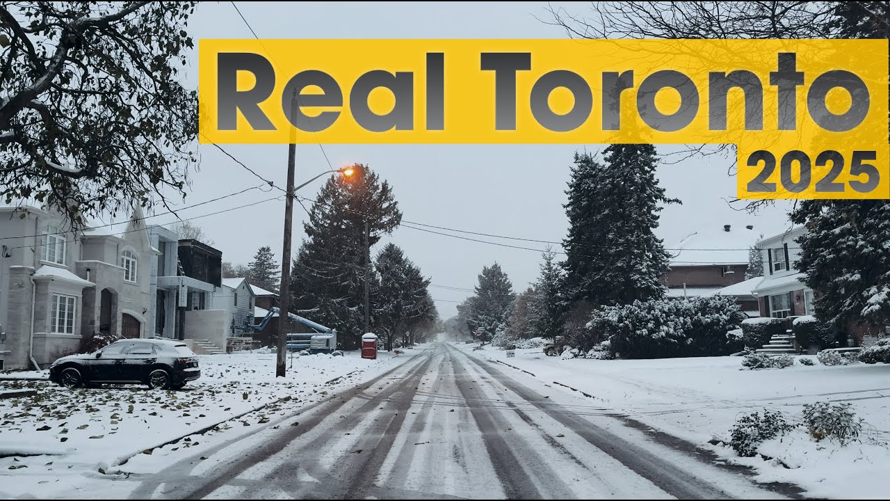 22 Novembe❄︎r 2025 | Real Toronto 🇨🇦 Walking in the snow☃️