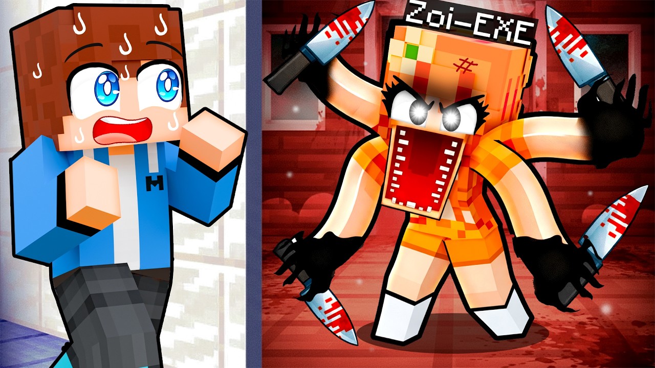 Zbudowałem SEKRETNY POKÓJ, ABY UKRYĆ SIĘ PRZED ZOI.EXE w Minecraft!