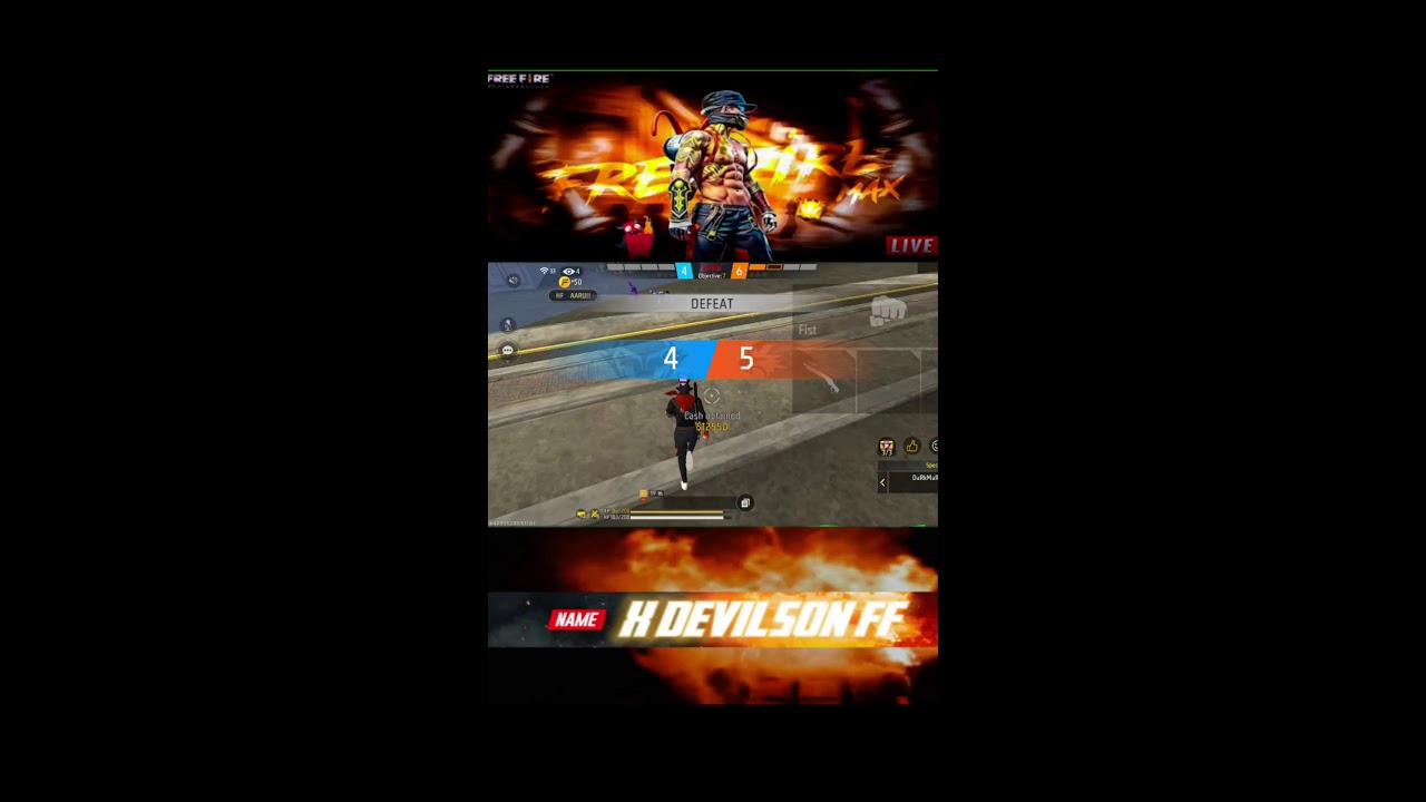 🇧🇷💢☝️ free fire  m x devilson ff 👹