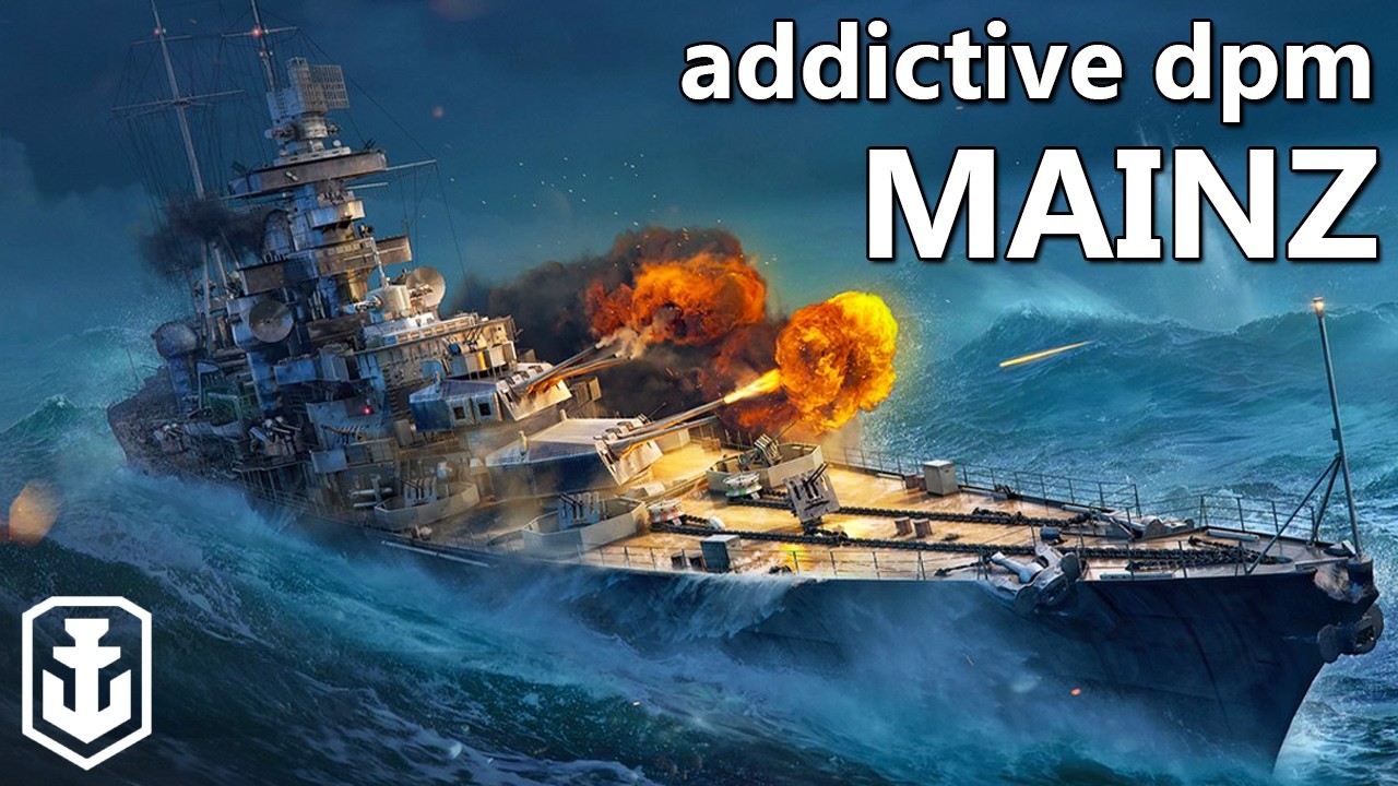 Insane DPM for a Tier 8 - Mainz in 2025 (World of Warships)