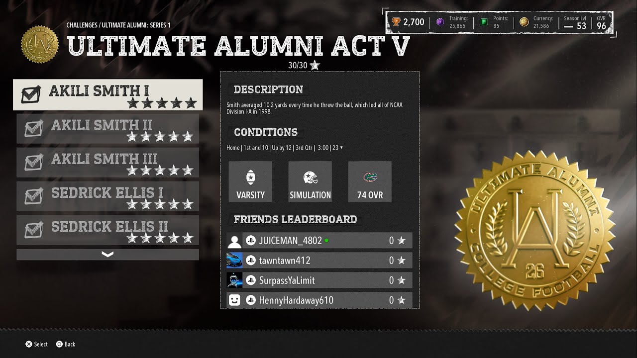 EA Sports College Football 26 Ultimate Team - Ultimate Alumni Series 1 