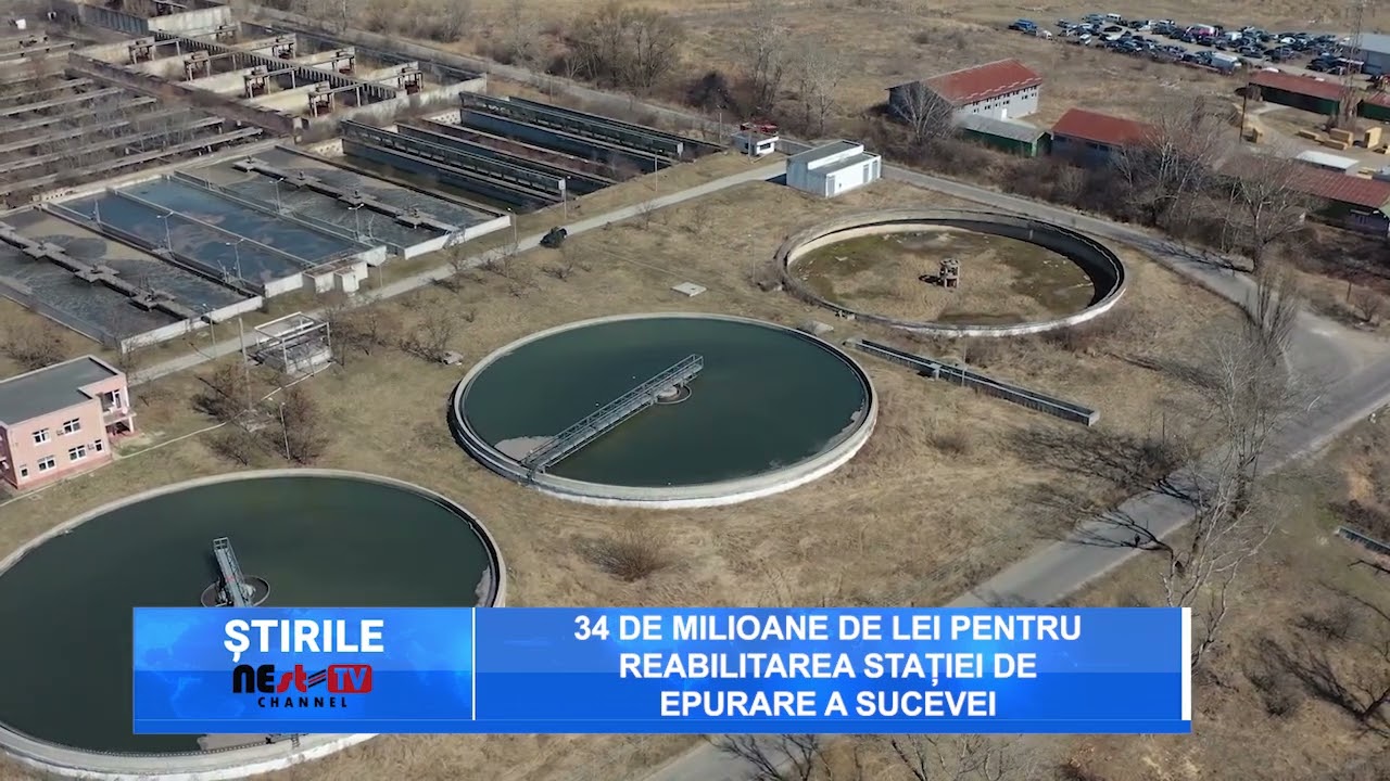 34 de milioane de lei pentru reabilitarea stației de epurare a Sucevei