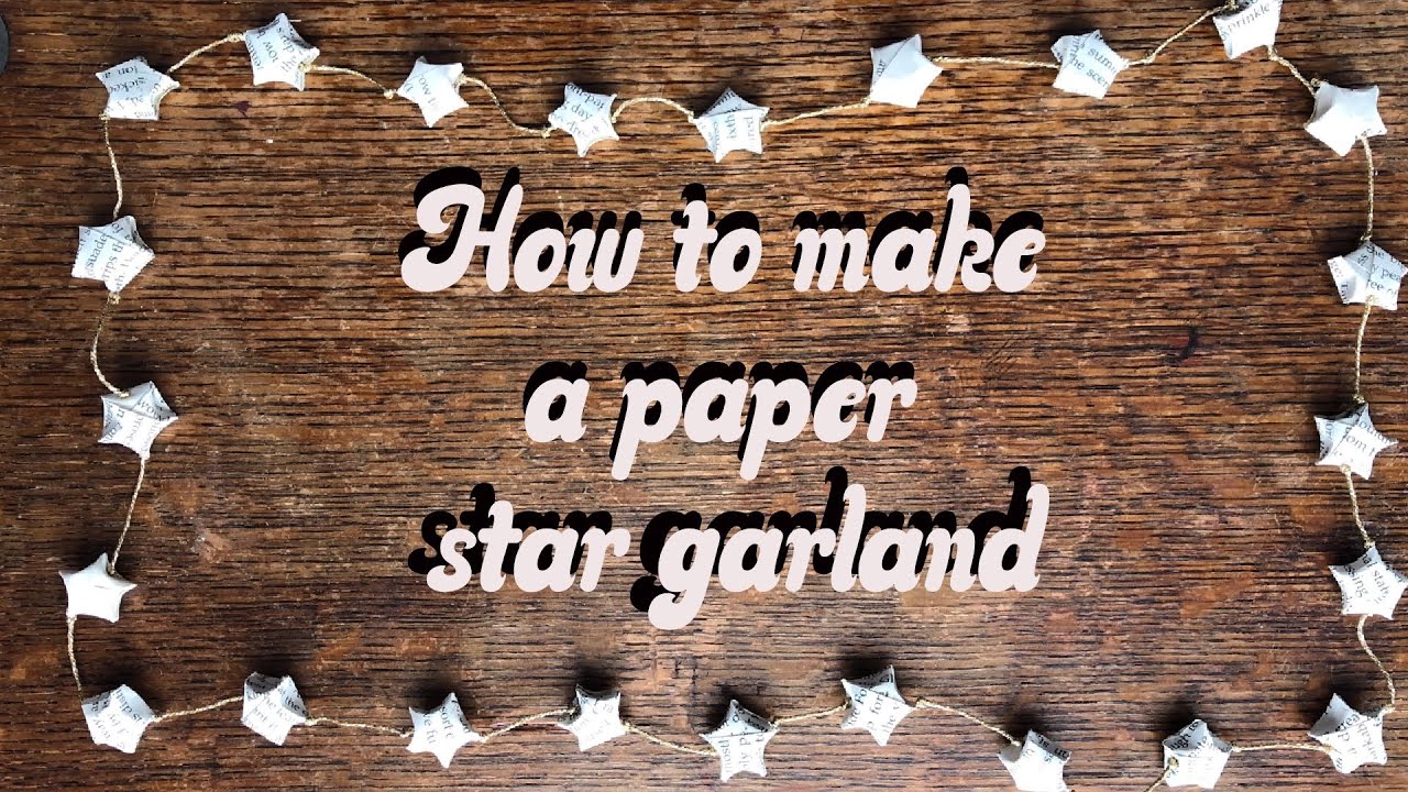 How to make a paper star garland #paperstar #crafting #papercraft #crafttutorial #howtomake #crafts