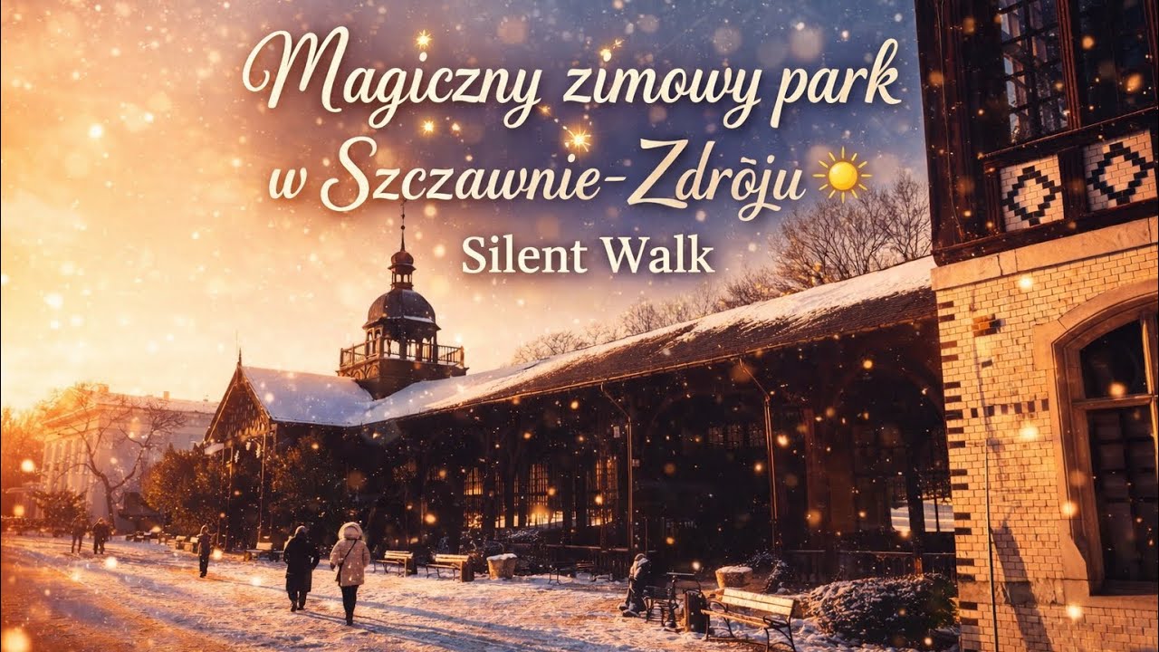 Magiczny zimowy park w Szczawnie-Zdroju ☀️ | Silent Walk.