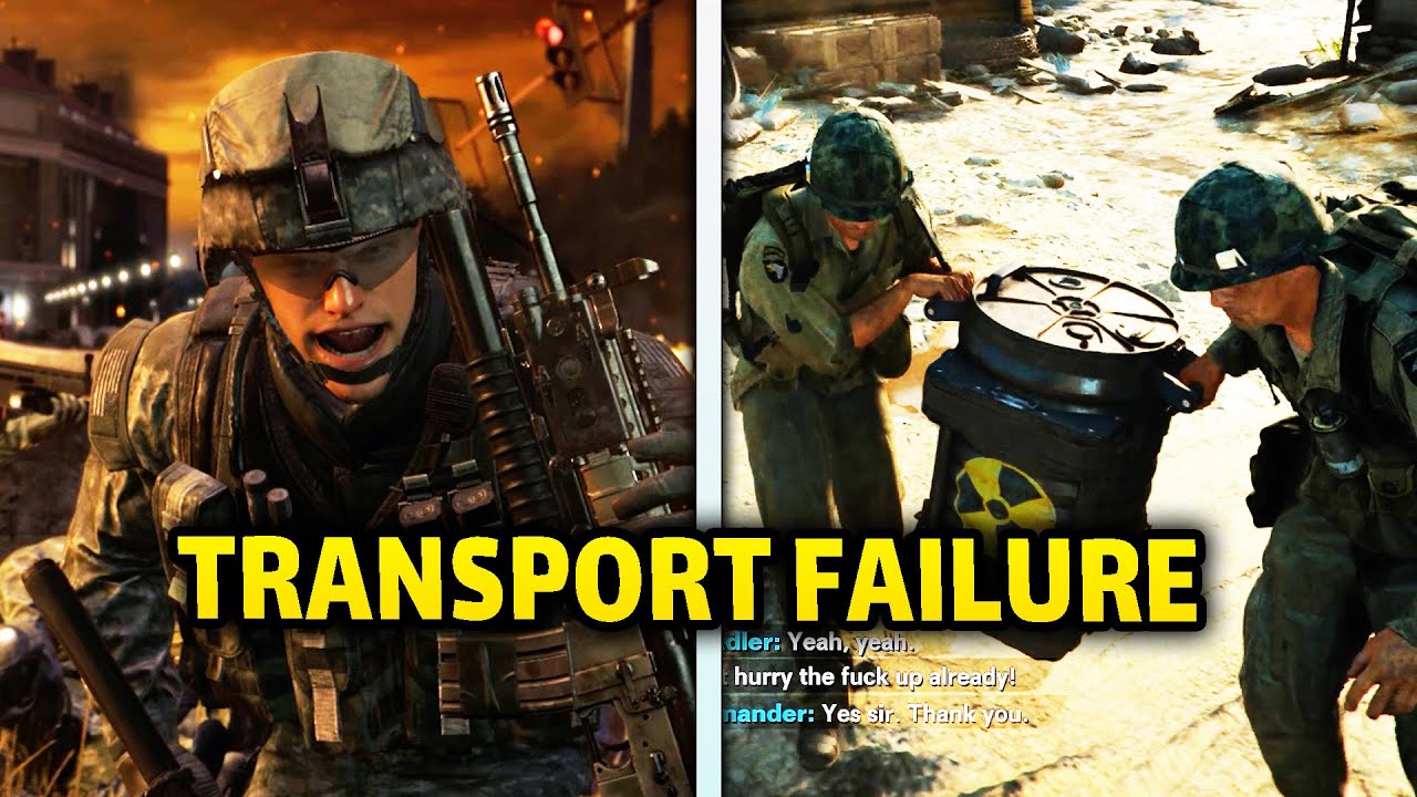 Transport Failure Moments In Call of Duty Games!