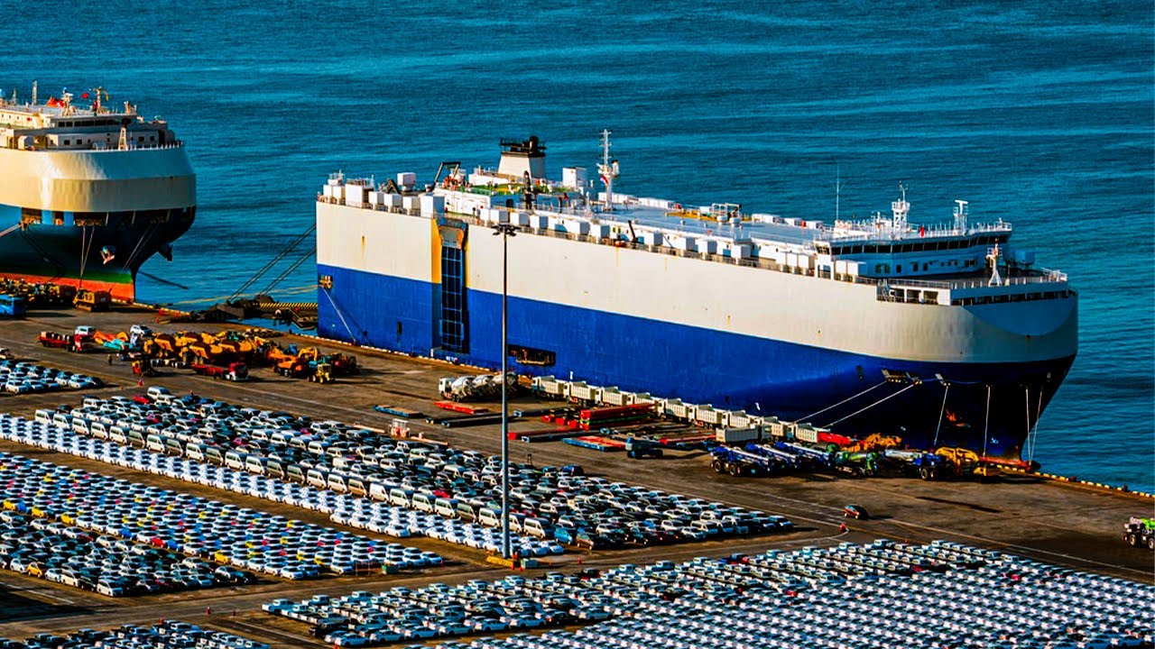 COMO O MAIOR NAVIO RO-RO DO MUNDO TRANSPORTA MILHÕES DE CARROS