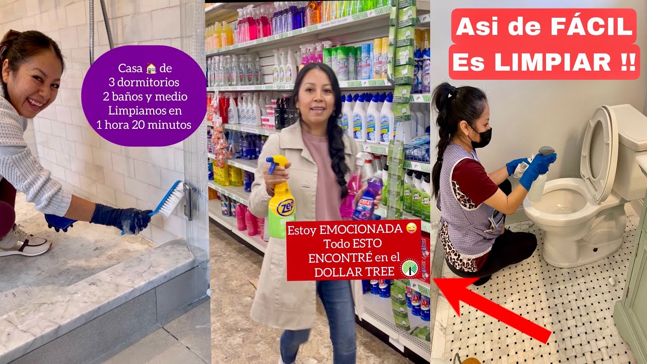 APRENDE COMO LIMPIAR TU CASA CON PRODCUTOS DEL DOLLAR TREE, TU CASA IMPECABLE Y AHORRARAS DINERO
