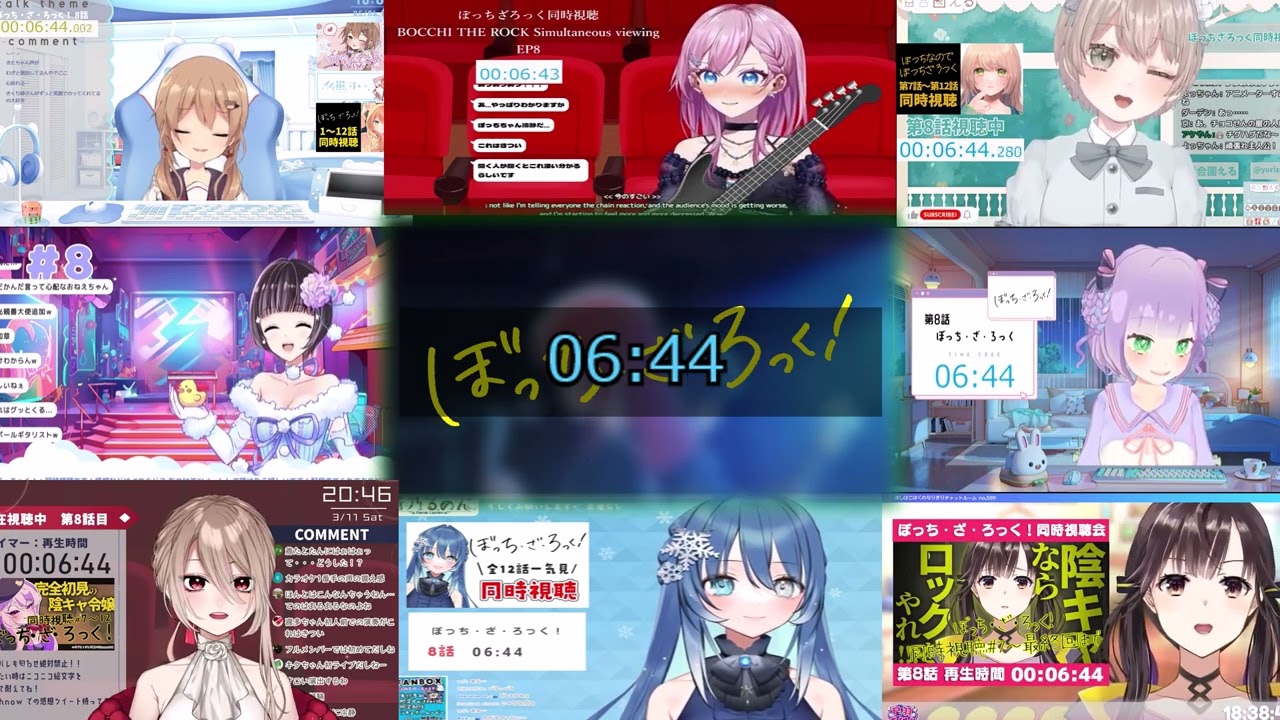 ぼっち・ざ・ろっく！ Episode 8 Reaction Mashup 【Bocchi The Rock!】【Vtuber/リアクション/アニメ】