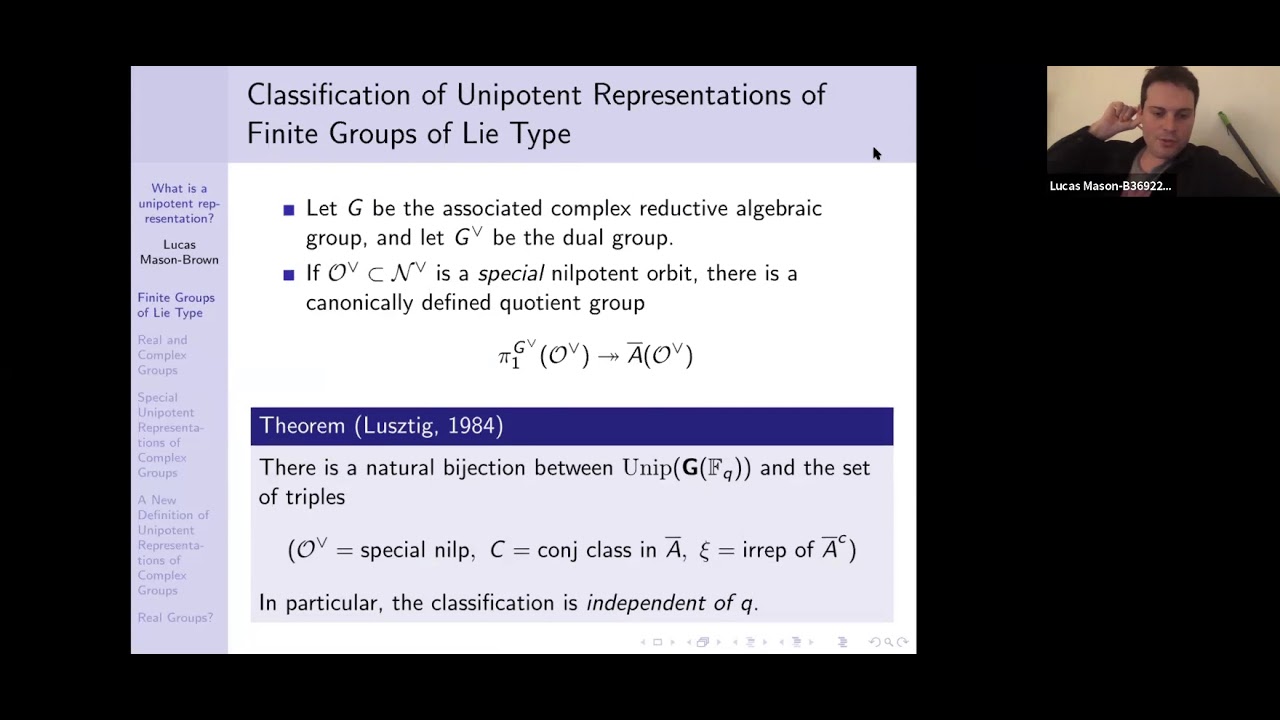 Lucas Mason-Brown (Oxford) - What is a Unipotent Representation?