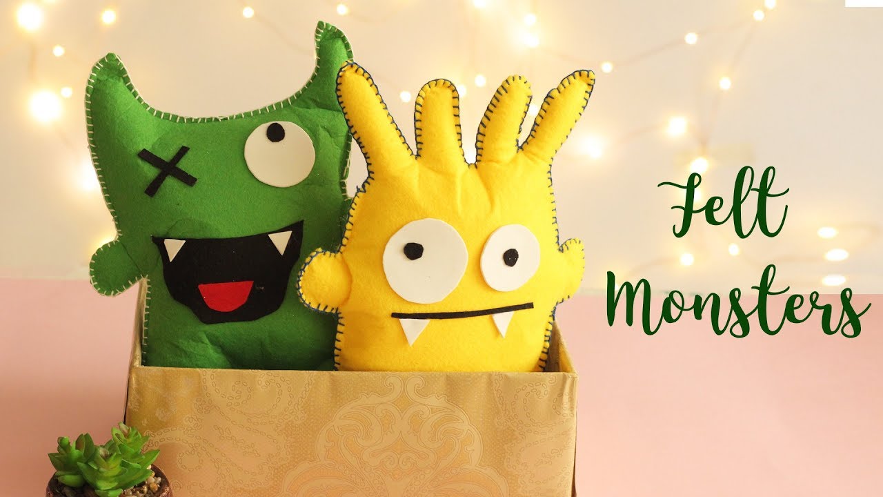 DIY Felt Monsters |  Felt Crafts
