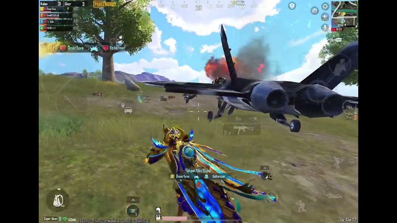 ŞAMPİYONLAR  LİGİ PUBG MOBİLE AĞIR SİLAH MODU PART 5