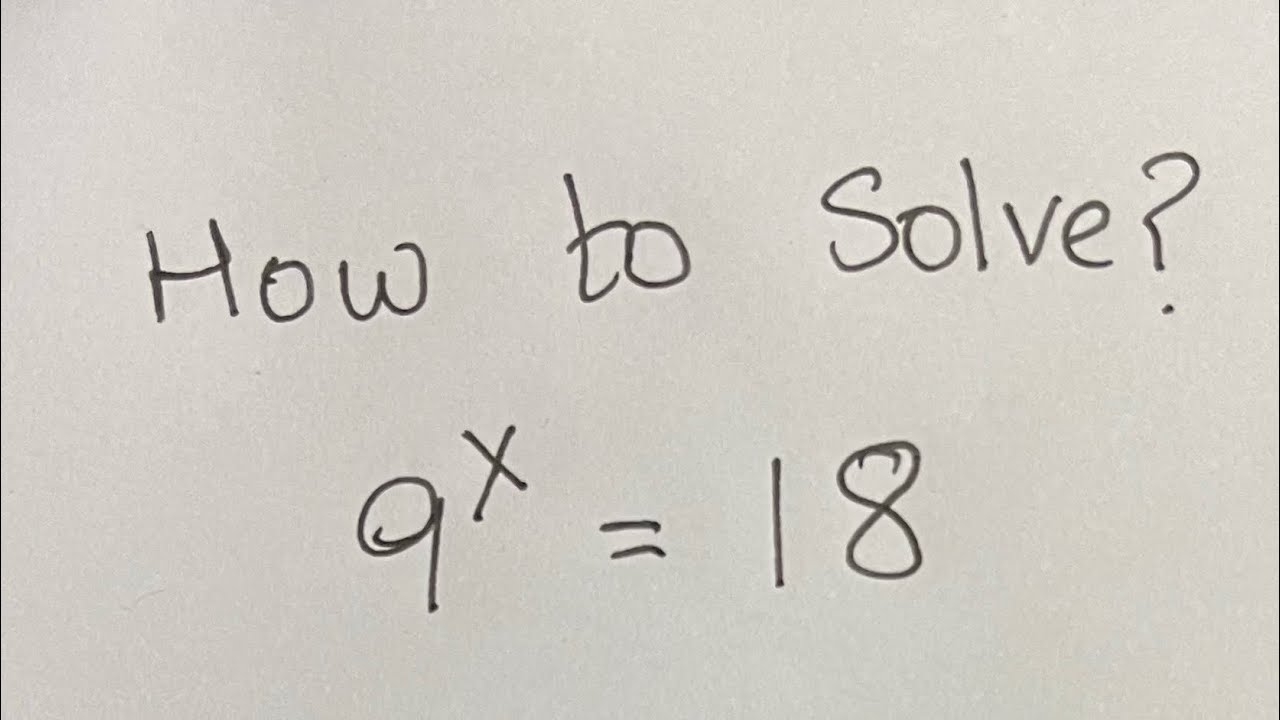 Norway Math Olympiad Question | A Nice Exponential Question