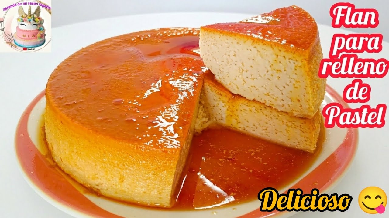 Receta del flan  MÁS rico para relleno de pastel | receta de Flan para pastel beso de angel 👌 #flan 