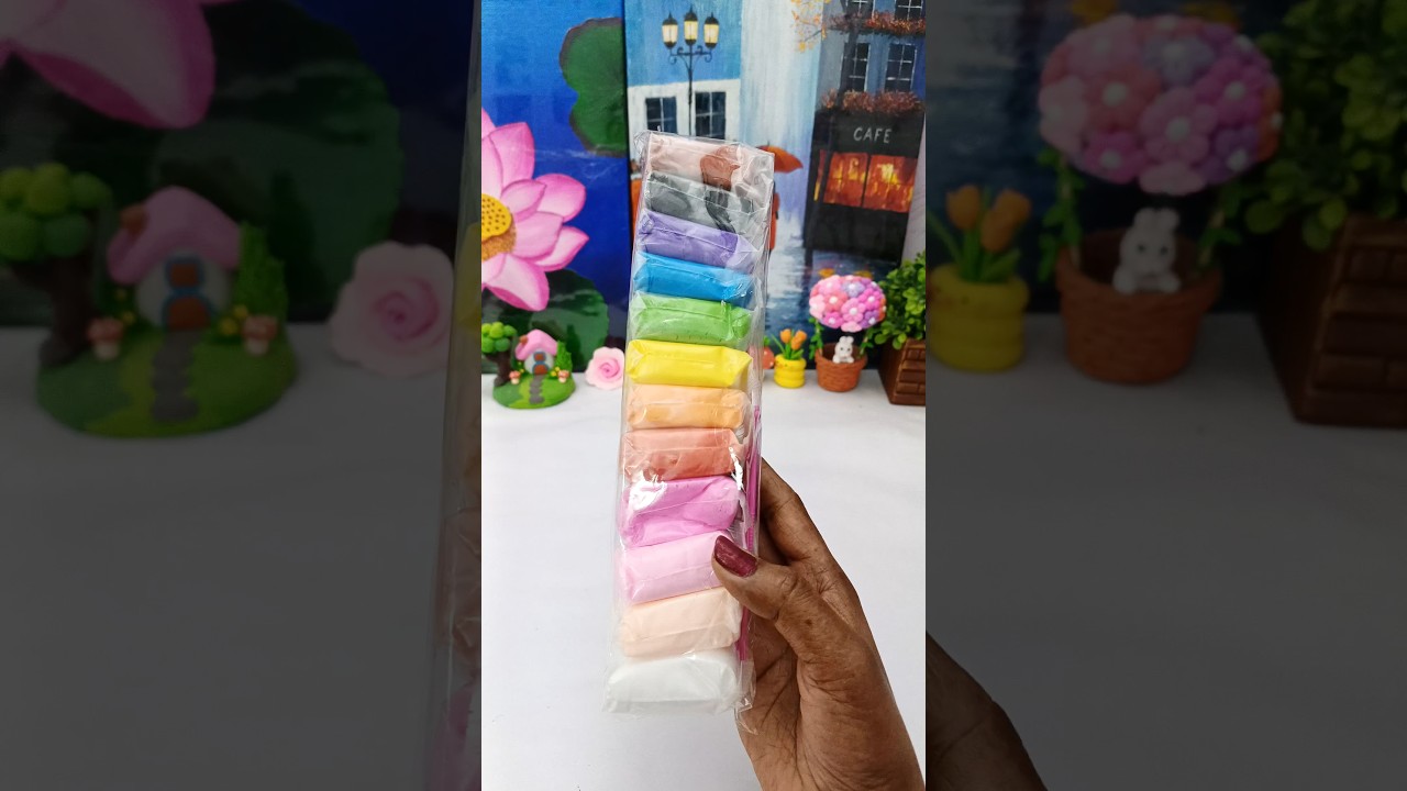 Clay Colors Unboxing! 🌈✨ Soft & Squishy Clay for DIY Lovers #youtubeshorts #diy#craft