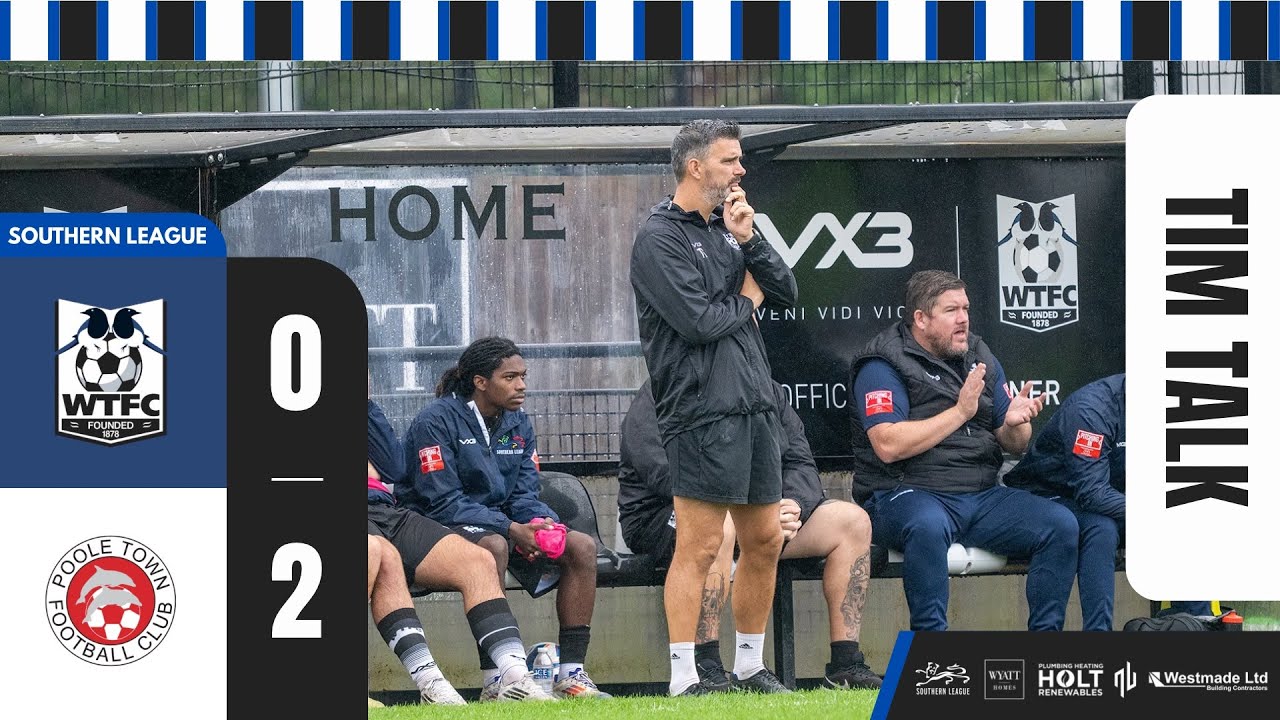 TIM TALK: Manager Tim Sills reflects on our defeat against Poole Town
