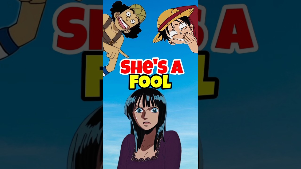 When Luffy and Usopp made Robin look like a fool #shorts #onepiece #anime