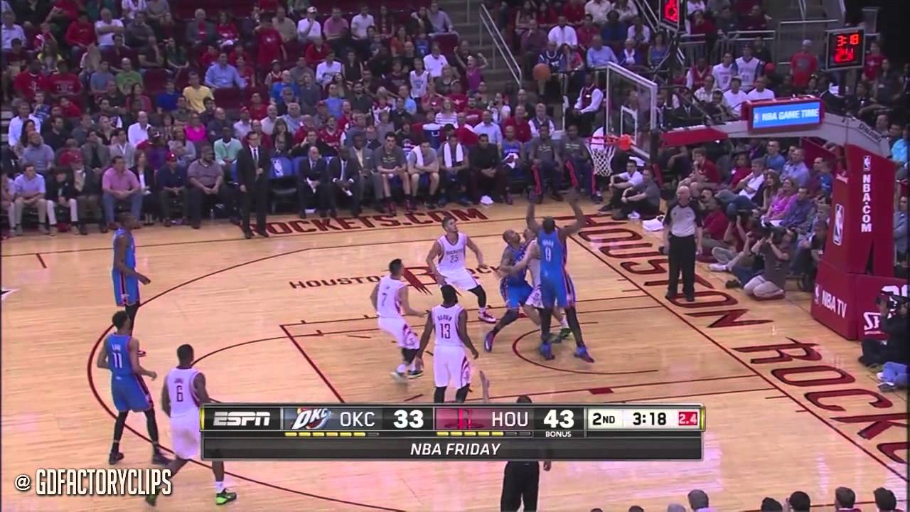 2014.04.04 - Serge Ibaka Full Highlights at Rockets - 27 Pts, 9 Reb, 6 Blocks