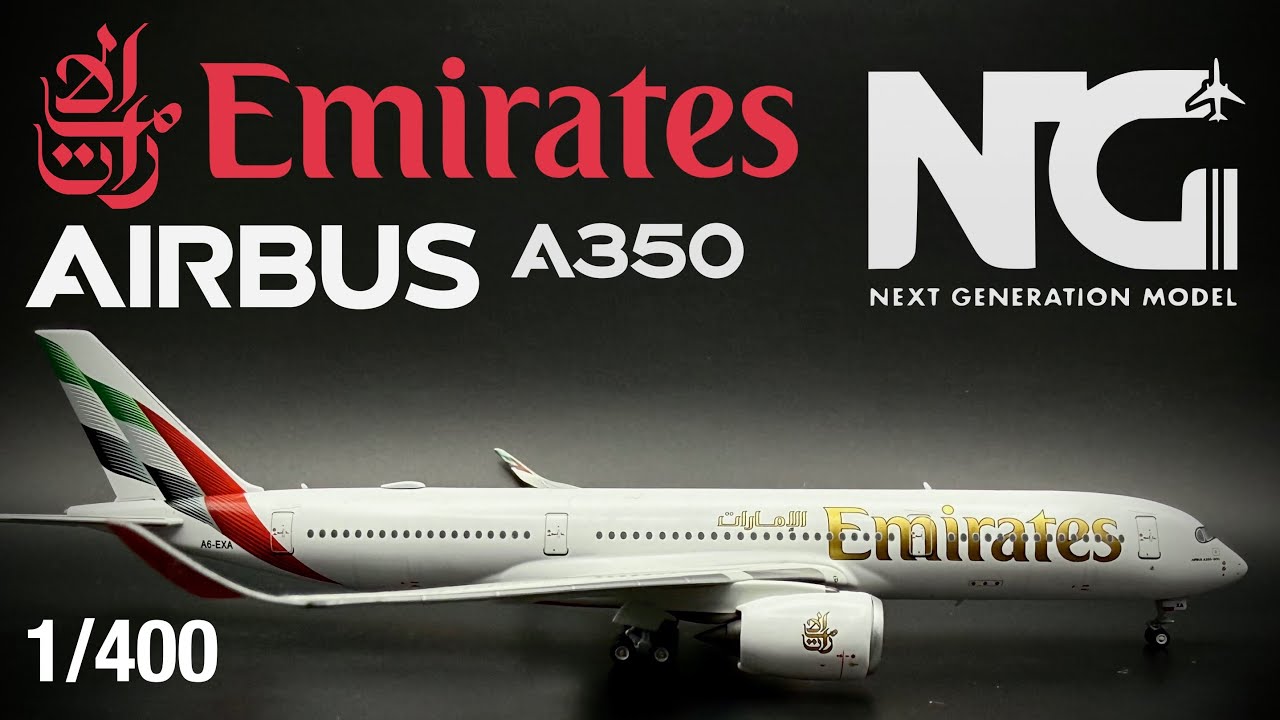 Hight Standards! Emirates Airbus A350-900 by NG Models Review  |  1/400 Scale