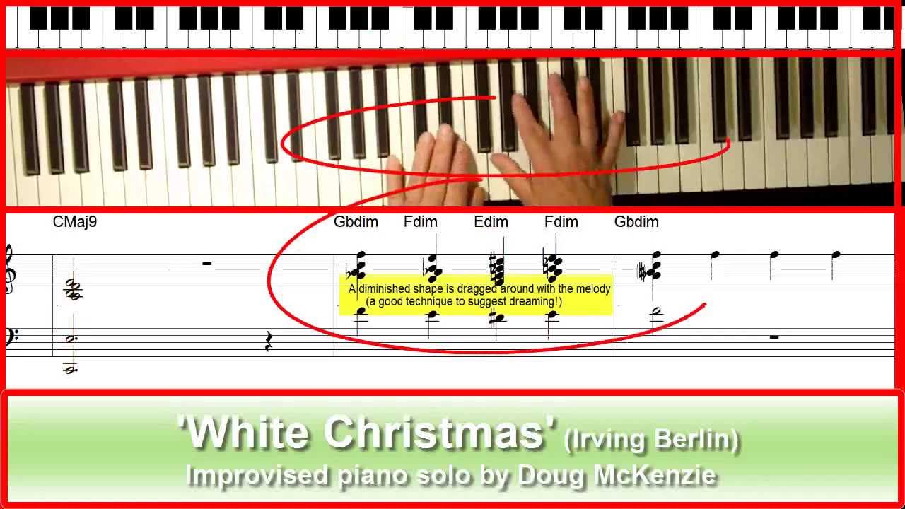 'White Christmas' - jazz piano tutorial