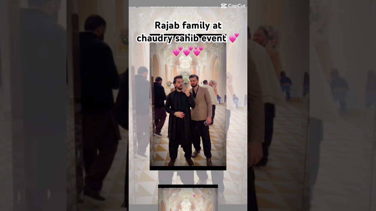 Rajab family with chaudry sahib 