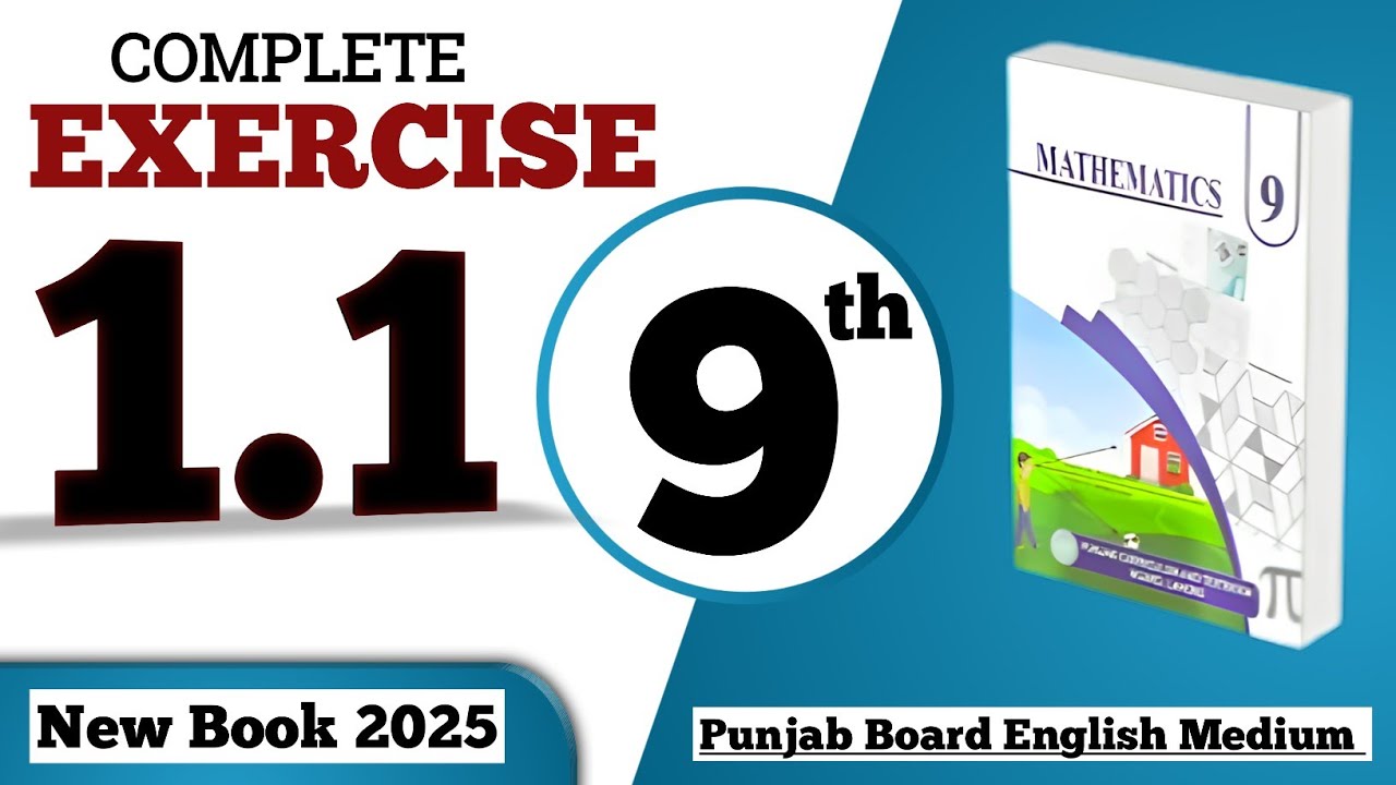 9 class math new book 2025 exercise 1.1 || PCTB || 9 class math exercise 1.1 complete || New book