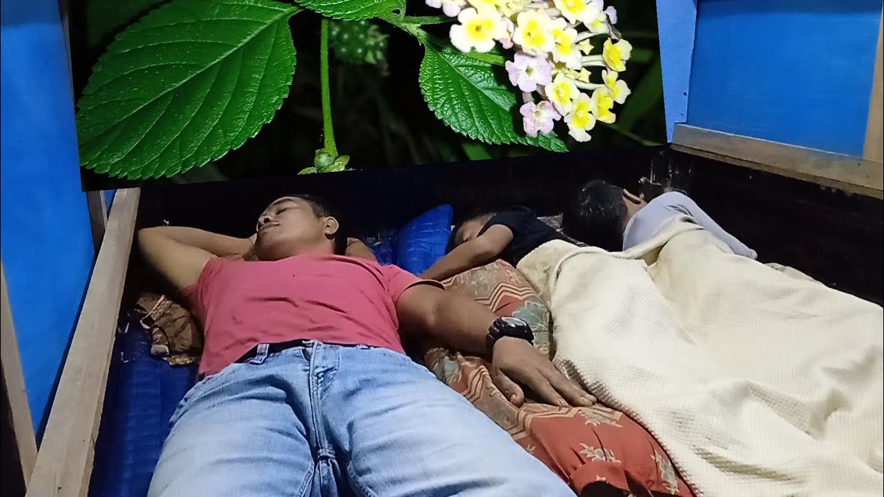 Camping hujan deras di tengah perjalanan//masak nasi kuning&bermalam di hutan.