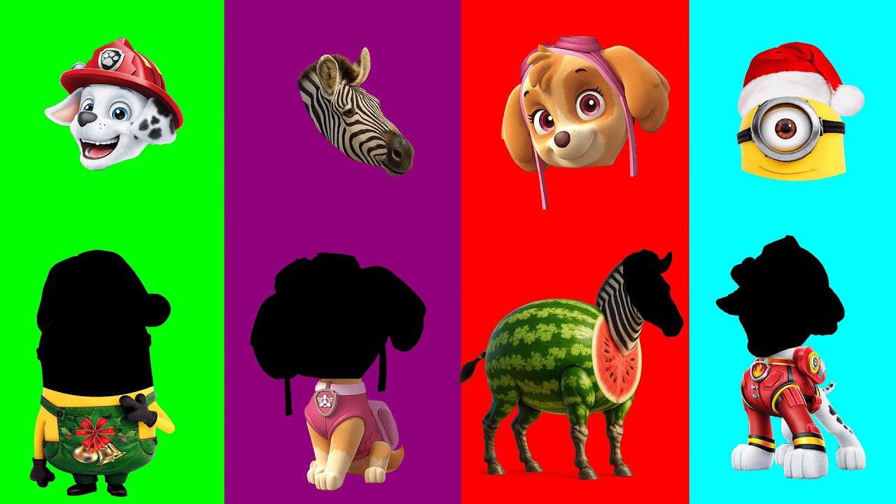 Wrong eyes👀 MINIONS and PAW PATROL and WATERMELON HORSE | DAME TU COSITA Funny Puzzle Wrong Heads