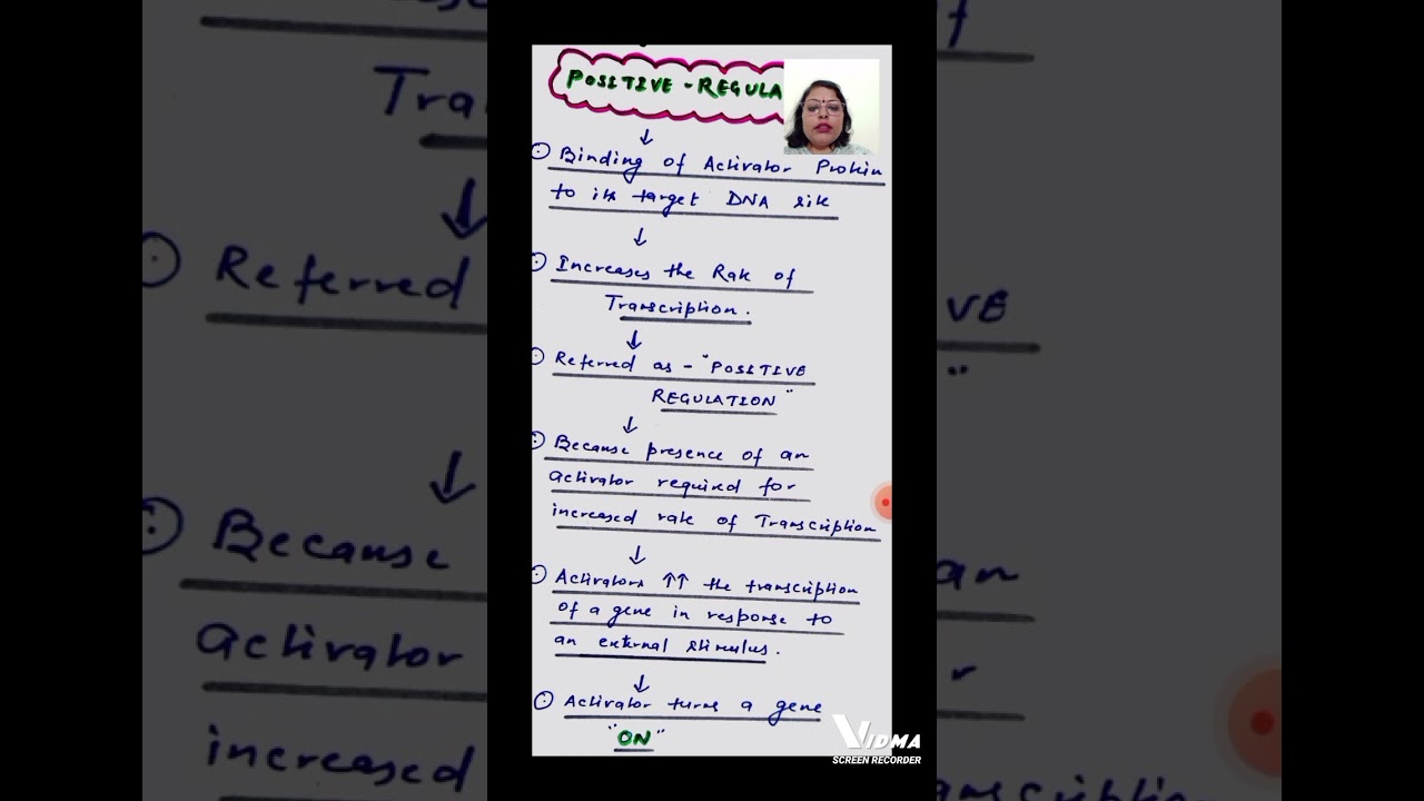 POSITIVE GENE REGULATION.#shorts#bsc #msc #csirnet #zoology.