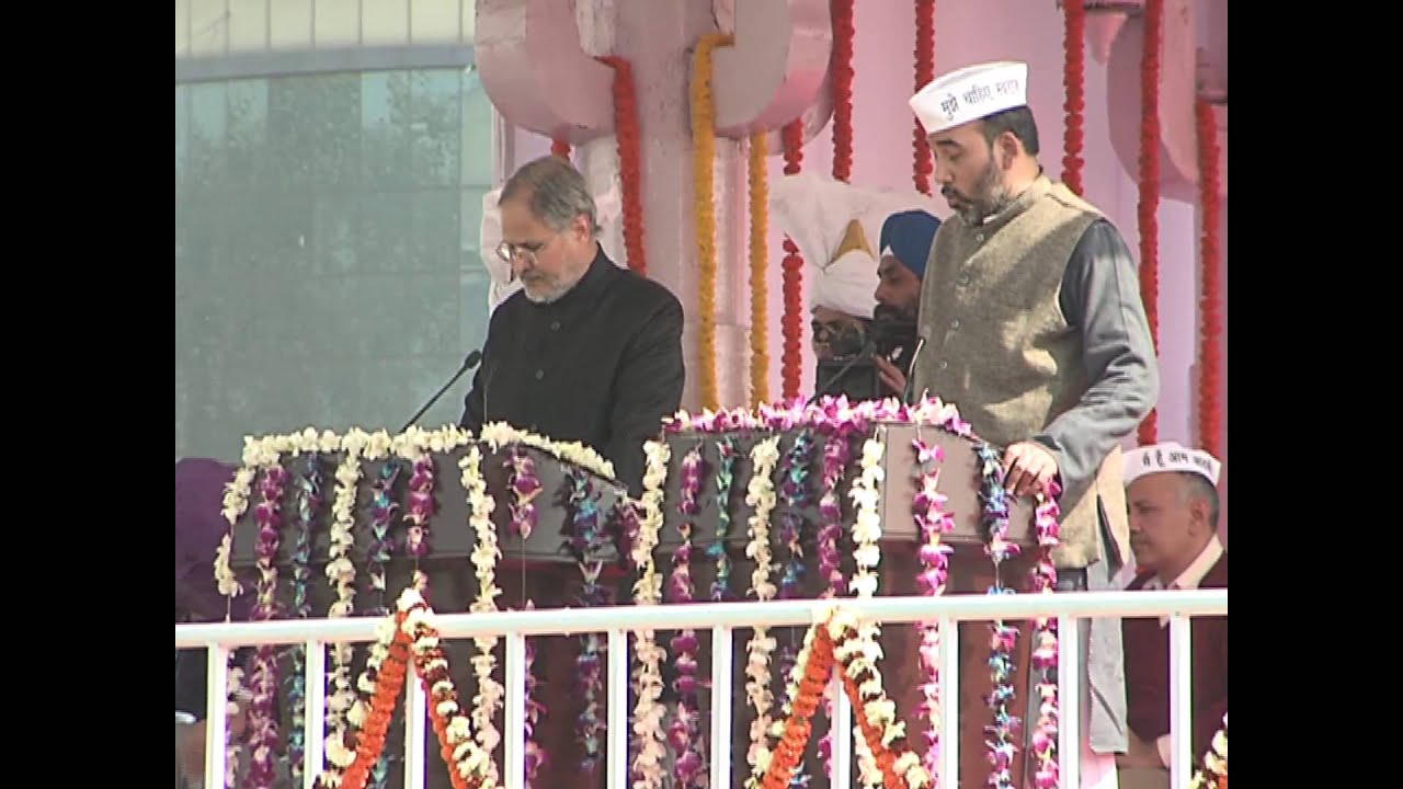 Gopal Rai Taking Oath