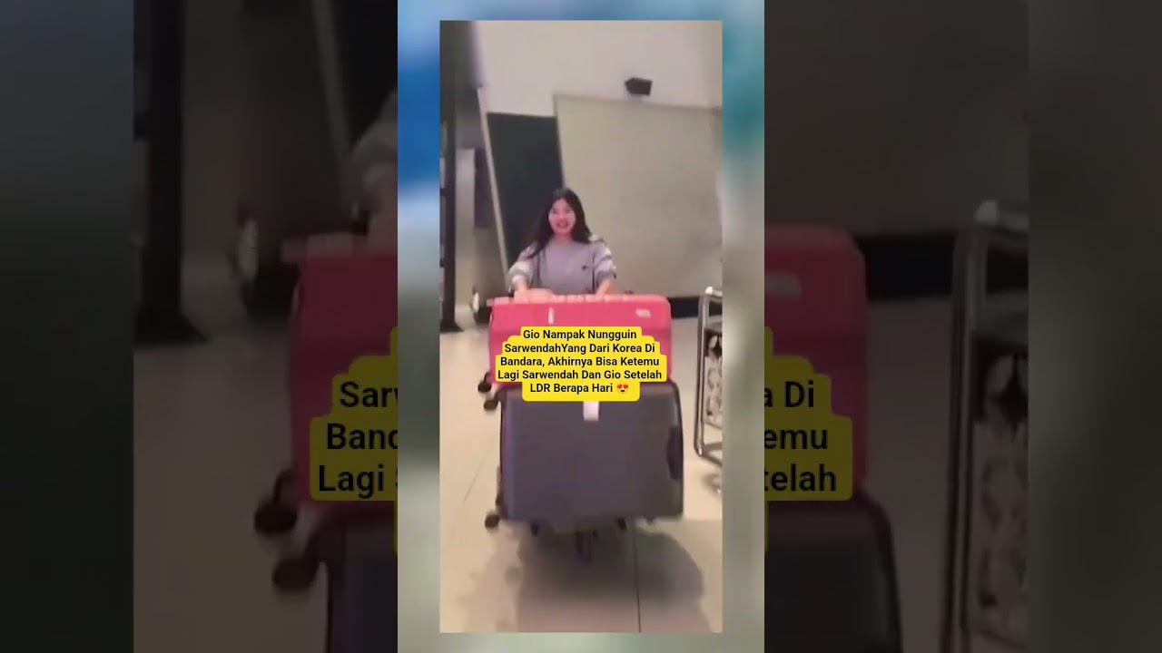 Gio Nungguin Sarwendah Dari Korea Di Bandara, Akhirnya LDR Nya Selesai #sarwendah #giorgioantonio