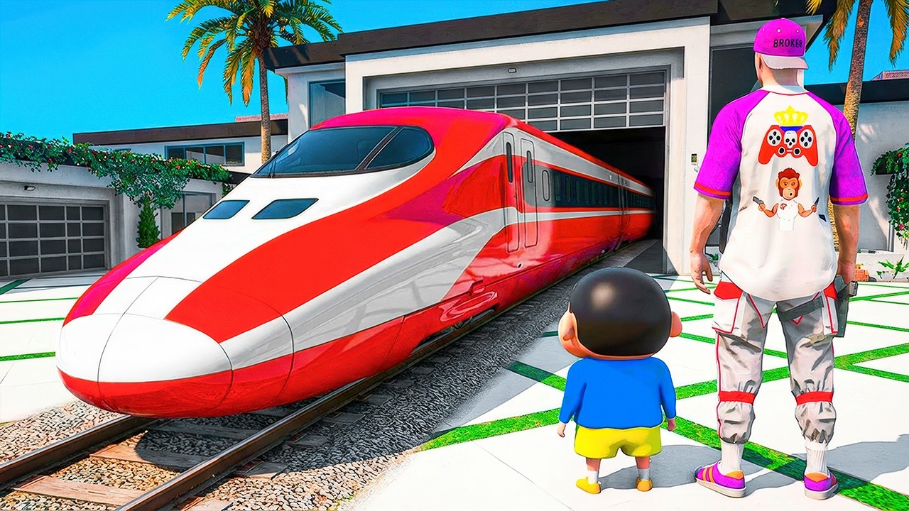 AMASICO si SHINCHAN colecteaza TRENURI in GTA 5!