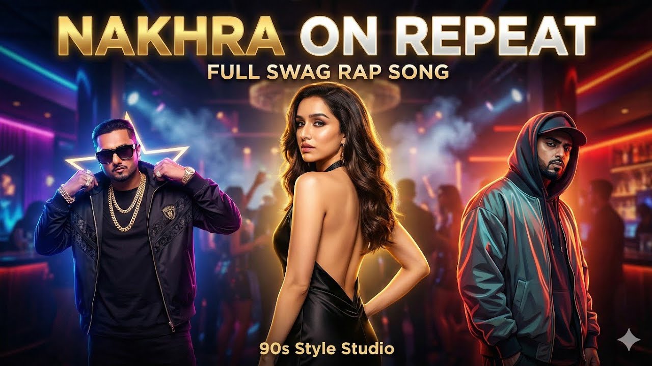 NAKHRA ON REPEAT 🔥 | Yo Yo Honey Singh Vibe | Full Swag Rap Song | 90s Style Studio
