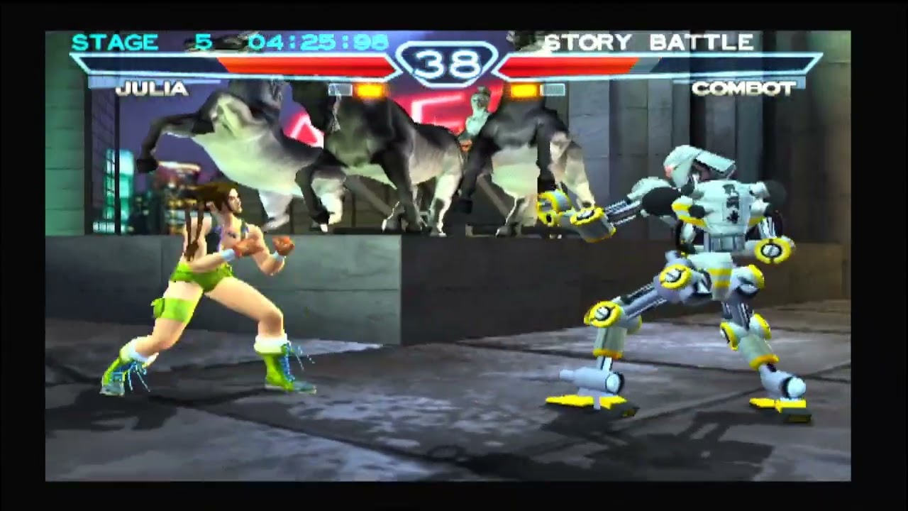 Tekken 4 l PS2 l Julie Chan & Heihachi MIshima