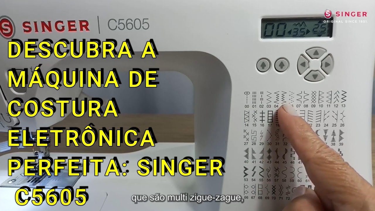 SINGER C5605 - Descubra a MÁQUINA de Costura Eletrônica Perfeita para o Lar! #maquinadecostura