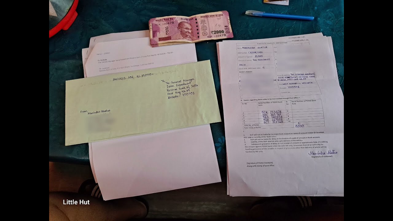Easy process to exhange 2000 notes from RBI through India Post with proof... #currency #exchange