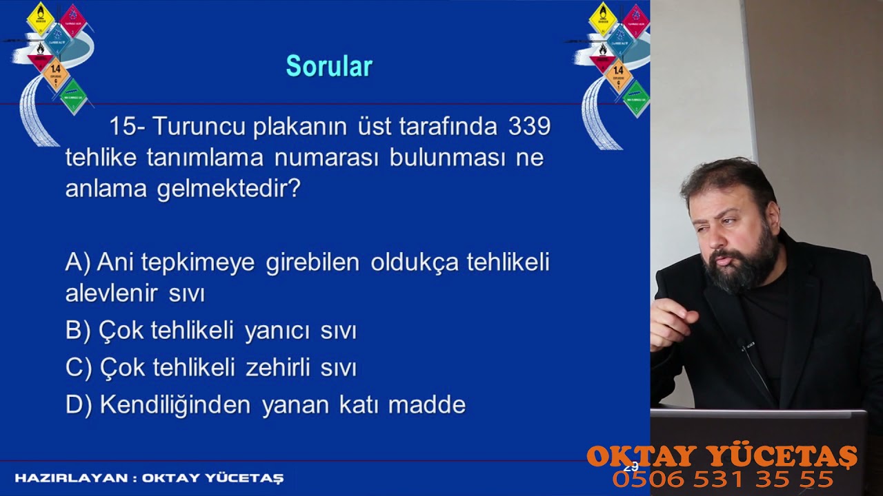 SRC 5 Eğitim Ders 20 Tehlikeli madde taşımacılığı eğitim